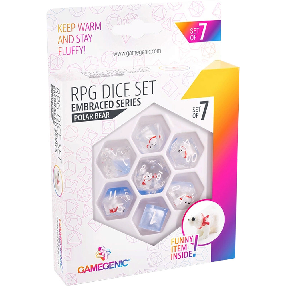 

Аксессуары Gamegenic Embraced Series Polyhedral Set: Polar Bear (7)