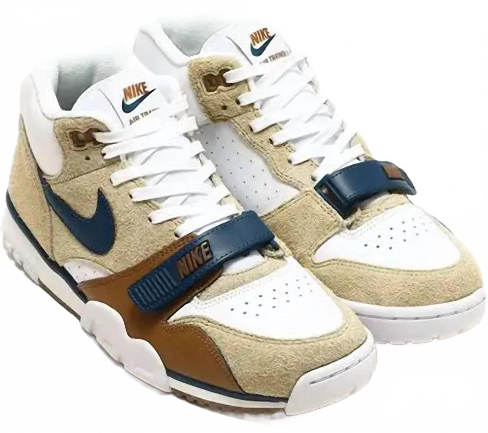 Nike Мужские кроссовки Air Trainer 1 в бело-сине-бежевом цвете — фото 3