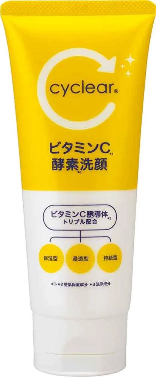 Гель для умывания Kumano Yushi — Vitamin C Enzyme Face Wash белый, 130 г