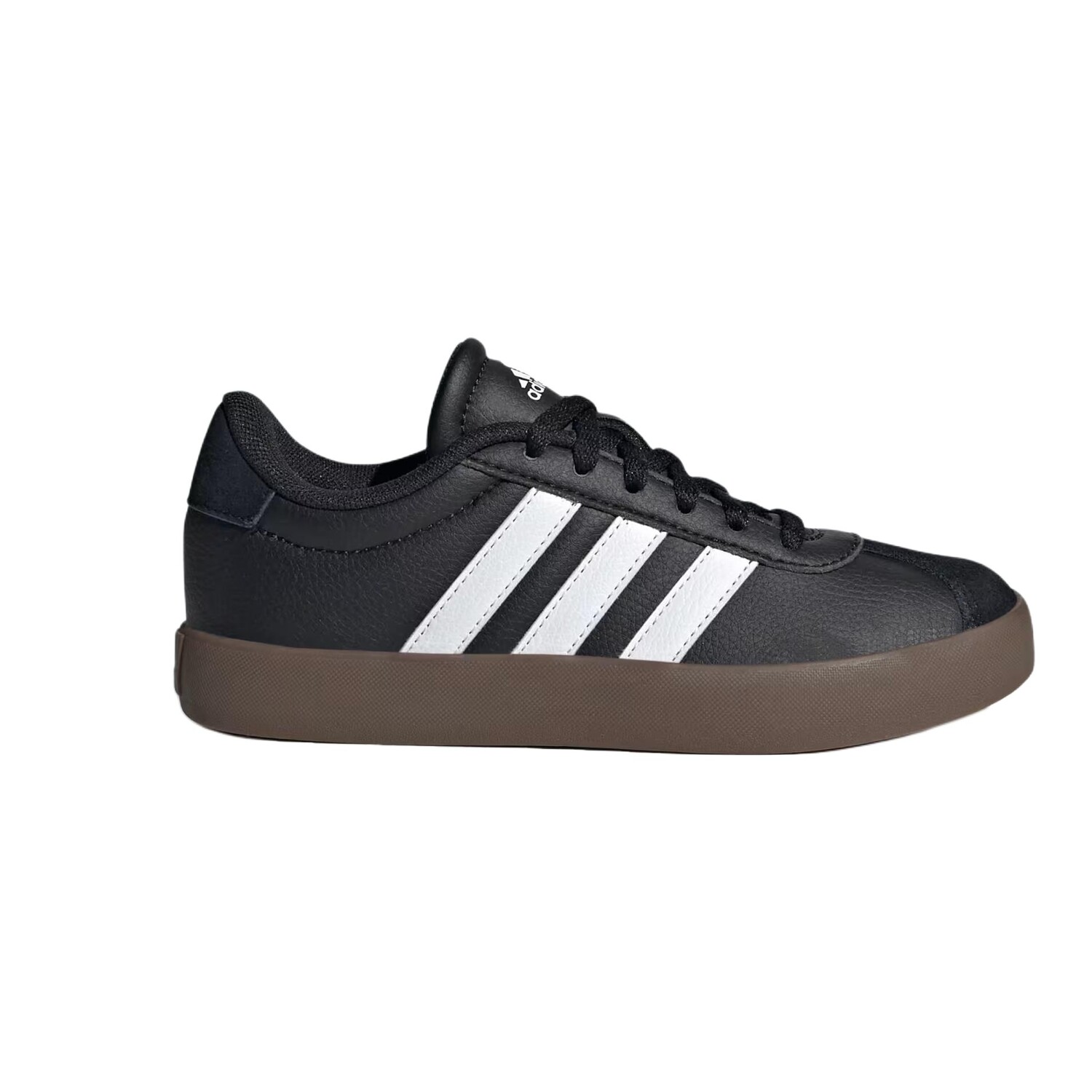 VL Court 3.0 K «Черно-белая резинка» Adidas, белый — фото 2