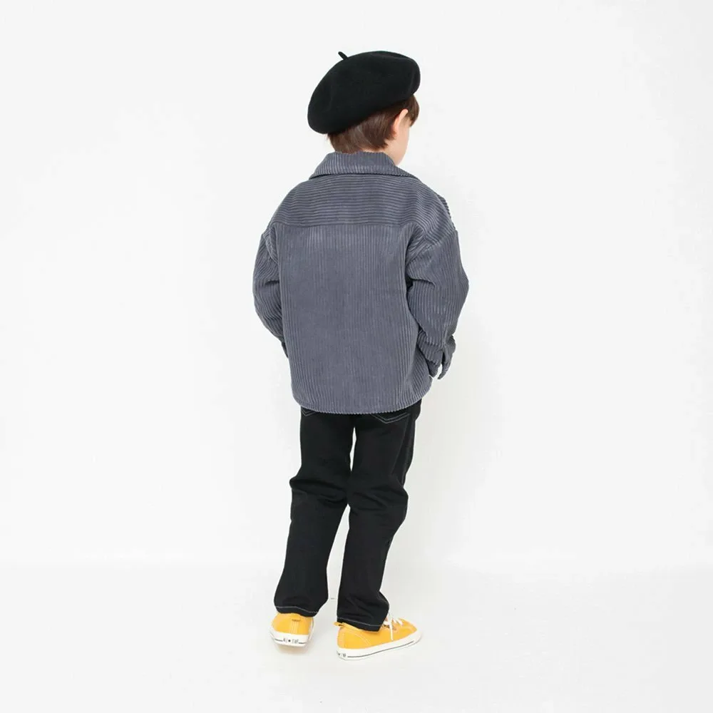 Мягкая вельветовая куртка CPO Branshes, Charcoal Gray — фото 4