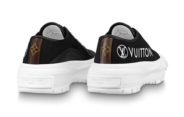 Кроссовки squad sneakers 'black' Louis Vuitton, черный — фото 4