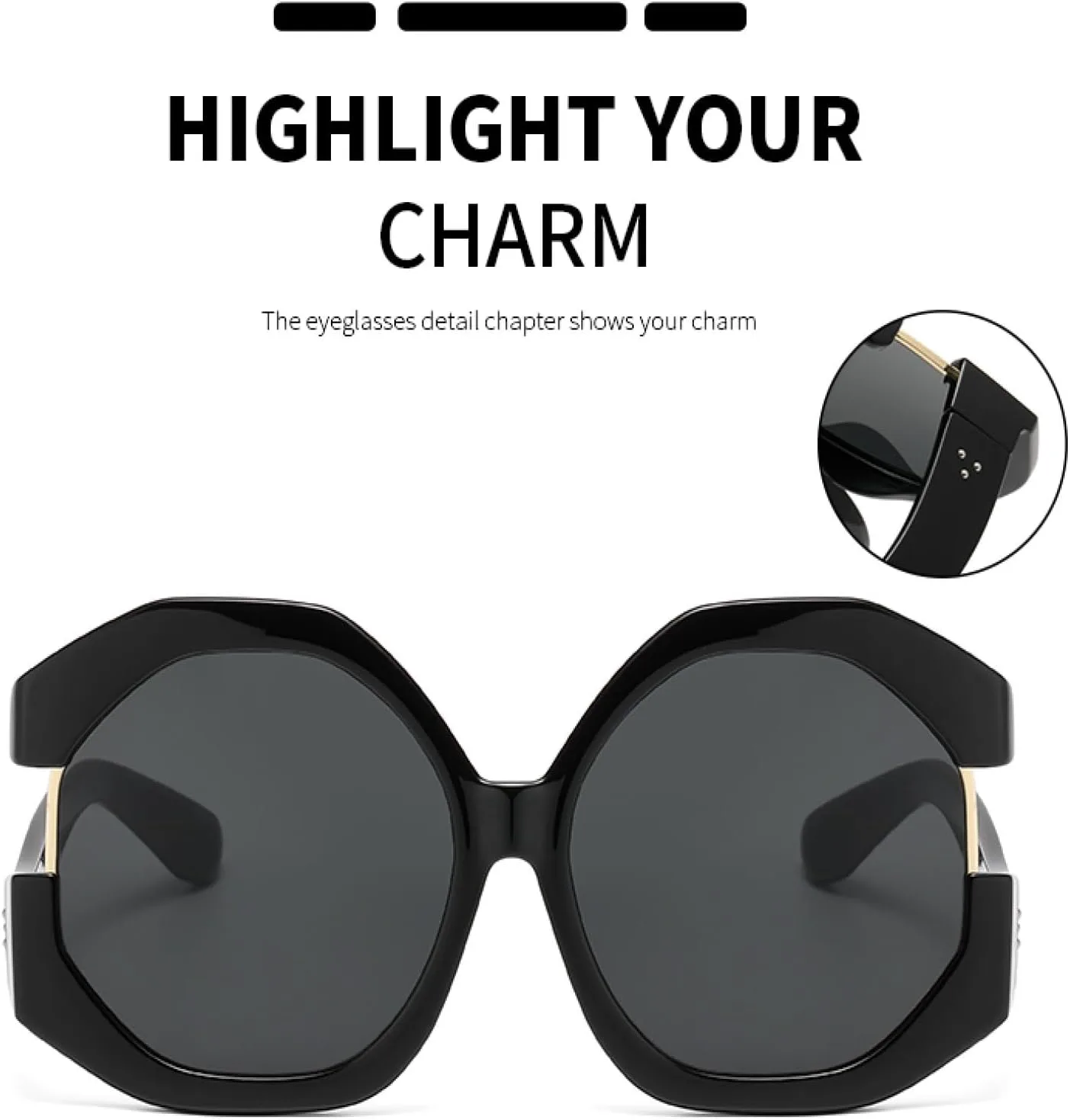 

2 шт. Модные солнцезащитные очки большого размера «кошачий глаз» для женщин, персонализированные, с цветовыми блоками, для уличной фотографии TVTBBVV, 2pcs Pink Green