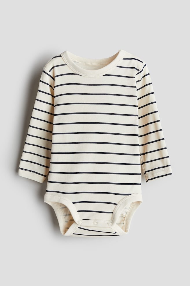

Боди с длинными рукавами H&M, бежевый