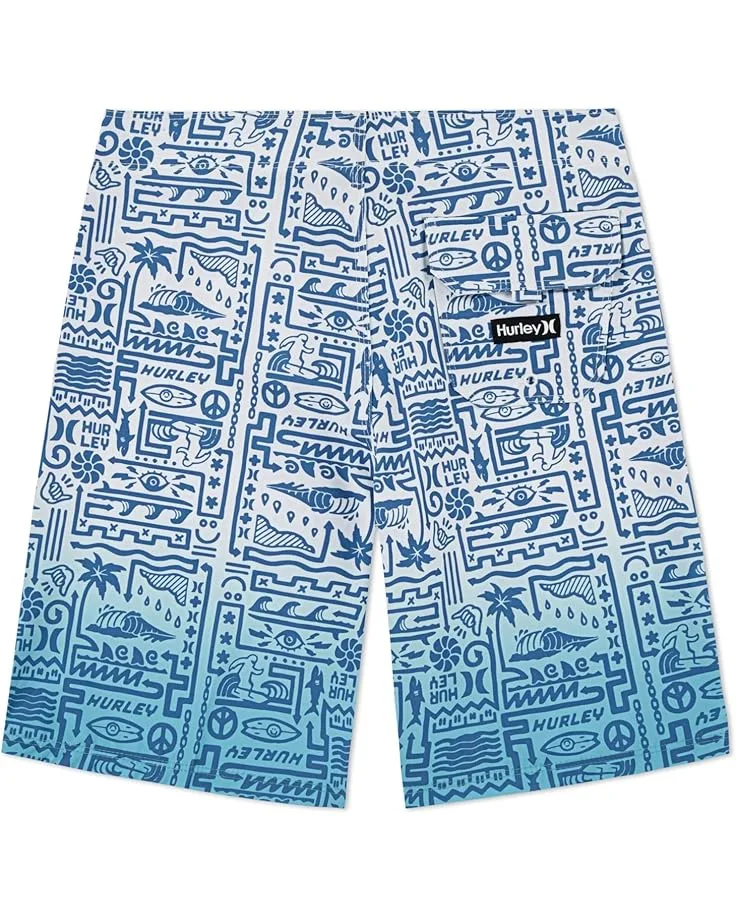 Детские шорты Squiggle Board Shorts (для малышей) Hurley Kids, Harbor Green — фото 2