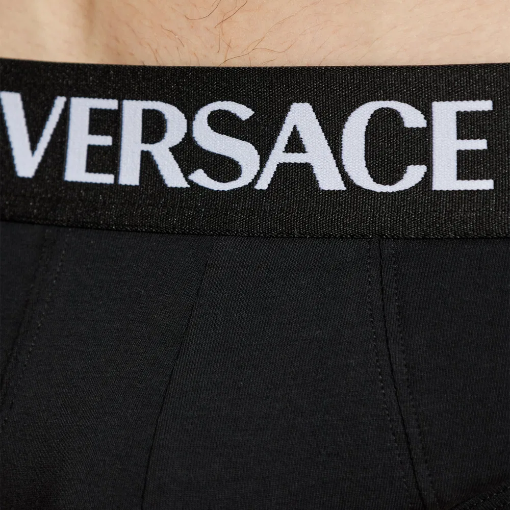 Боксеры 2 шт. VERSACE черный+белый — фото 4