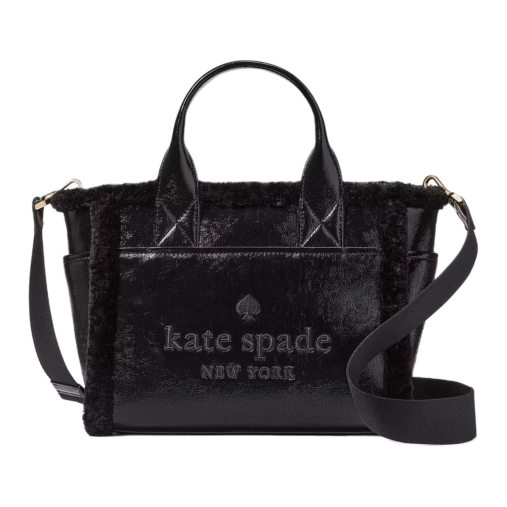 

Kate Spade Сумка-тоут из искусственного меха с кожаной отделкой