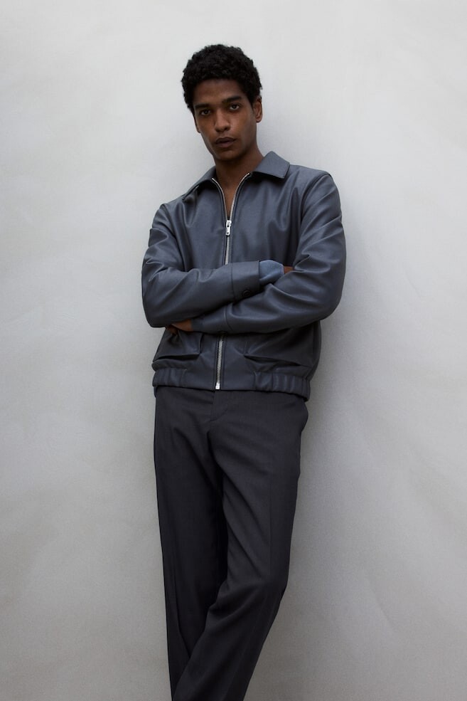 

Брюки от костюма обычного кроя H&M, серый