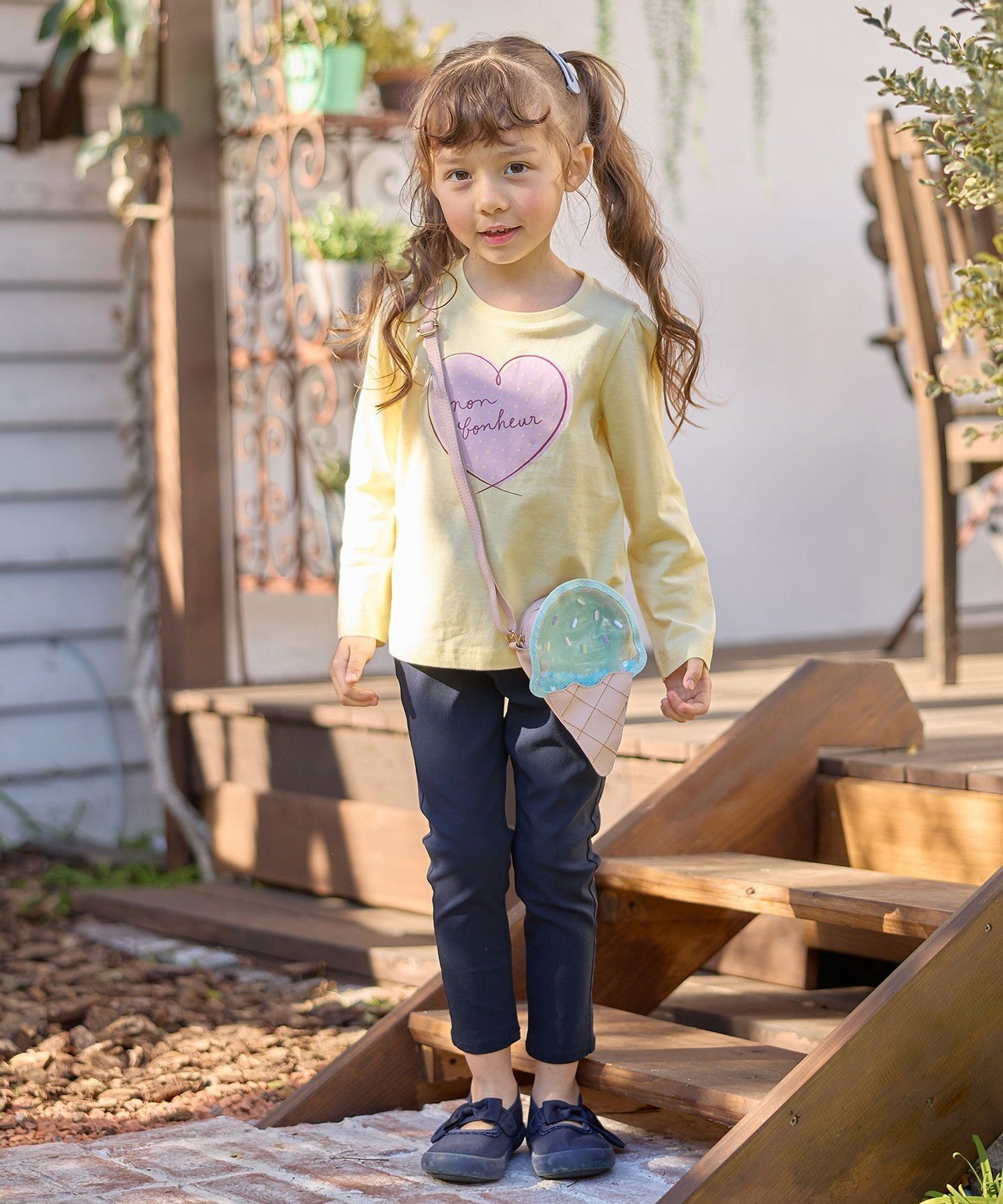 Футболка с принтом «7 дней» Any Kids, Cream x Heart Logo [142] — фото 2