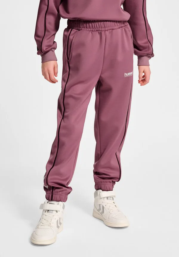 Брюки спортивного костюма jr interlock с регулируемой застежкой Hummel, Wistful Mauve — фото 3