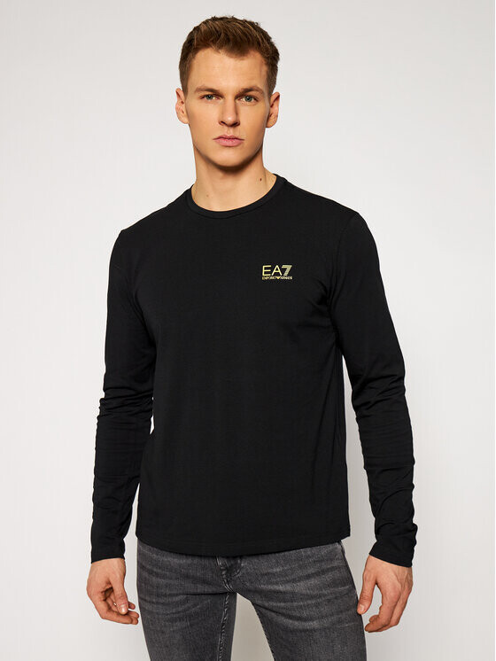 

Классический крой с длинными рукавами Ea7 Emporio Armani, черный