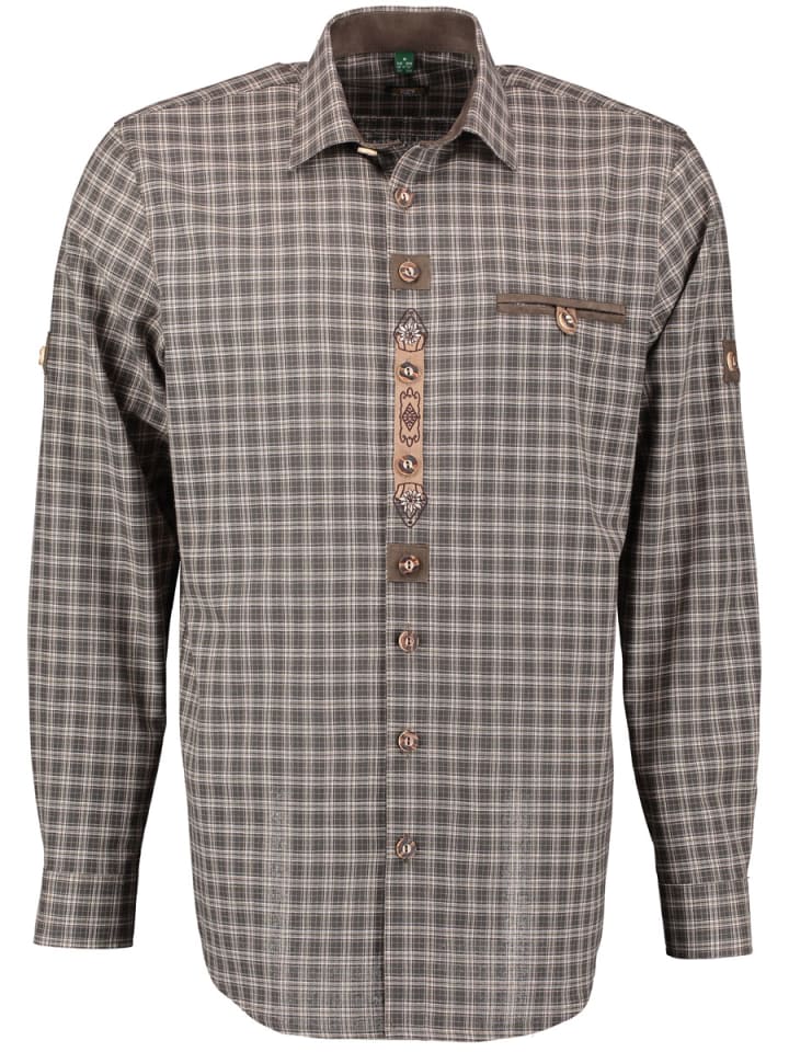 

Традиционная рубашка Марокке бежевого цвета средней плотности OS-Trachten