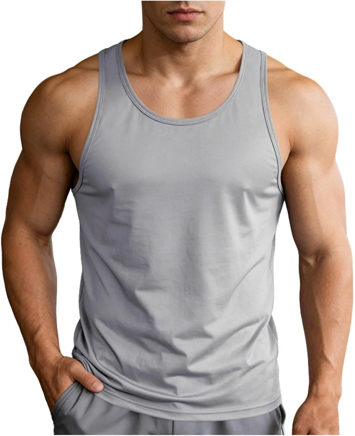Мужская майка для тренировок Muscle Shirt, без рукавов, легкая, свободного кроя