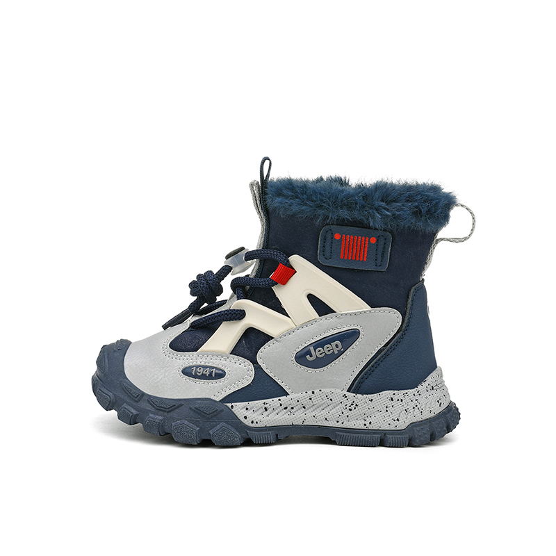 

Высокие детские ботинки Детские Jeep, Dark Blue Red-Thick Cotton