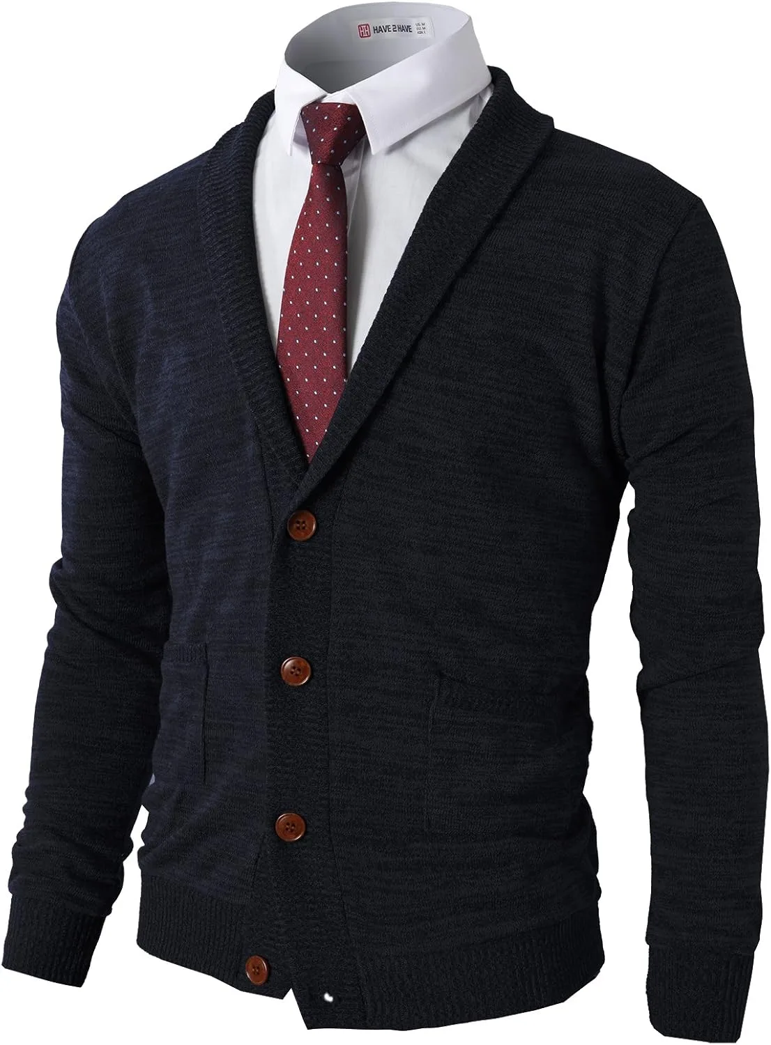 

Мужской кардиган H2H с шалью из мягкой ткани