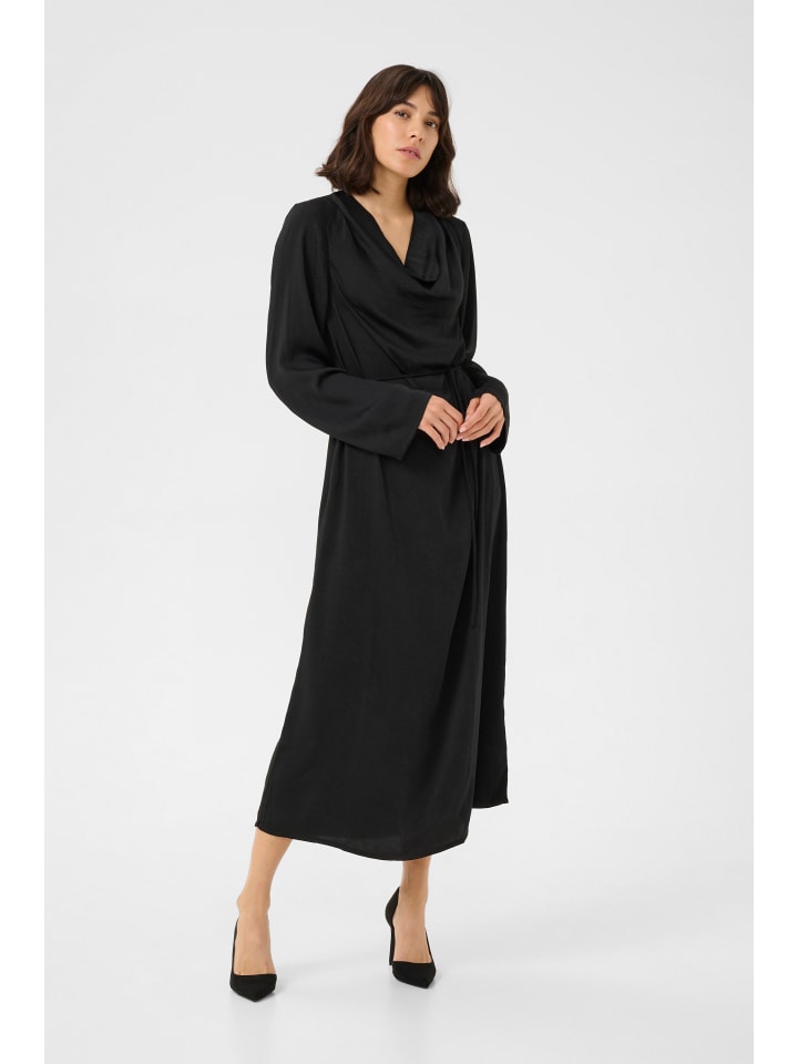 

Платье до колена Kaffe, глубокий черный