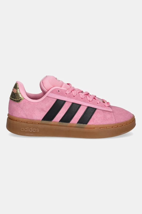Замшевые кроссовки Grand Court Alpha 00S Adidas, розовый — фото 2