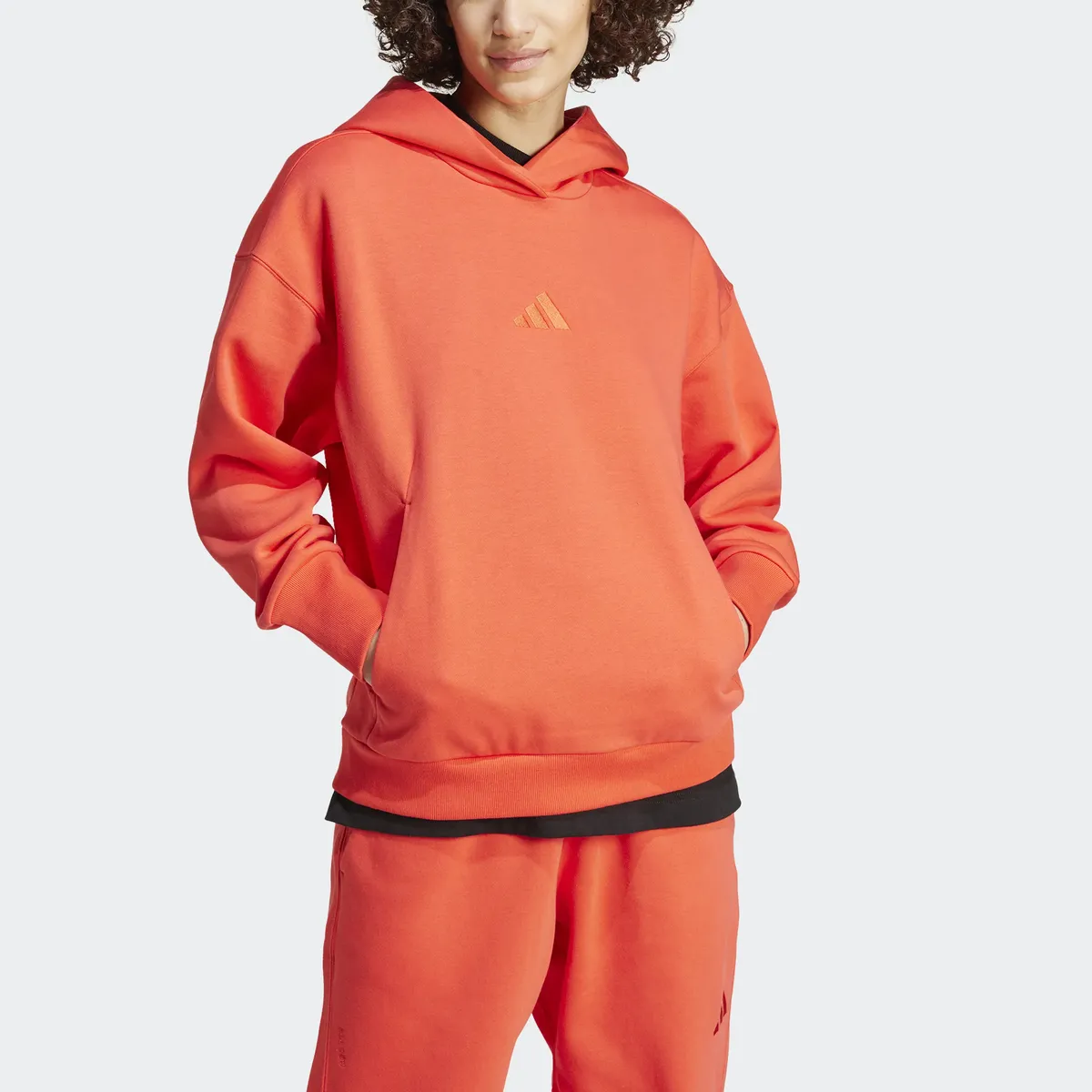 

Толстовка Adidas Sportswear с капюшоном "W ALL SZN BF HD", красный