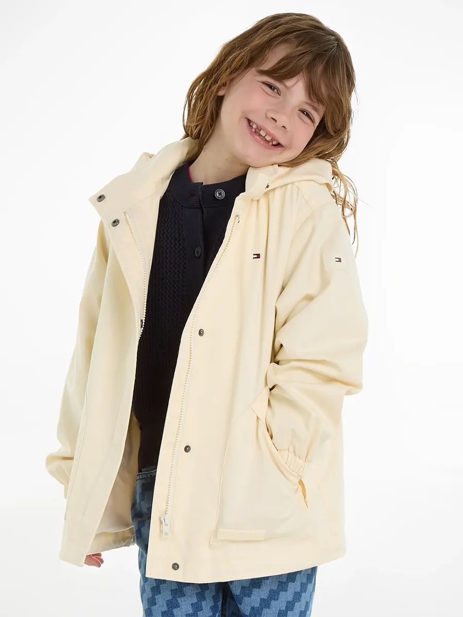 

Парка Tommy Hilfiger "MONOTYPE COTTON PARKA", с капюшоном, с логотипом бренда, цвет Calico