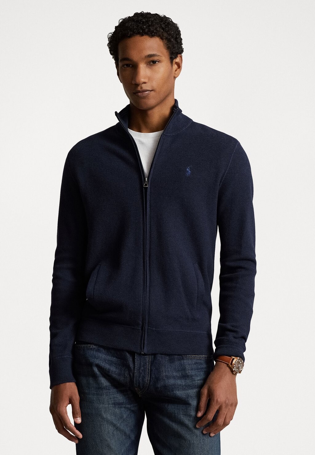 

Кардиган LONG SLEEVE FULL ZIP Polo Ralph Lauren, цвет navy heather