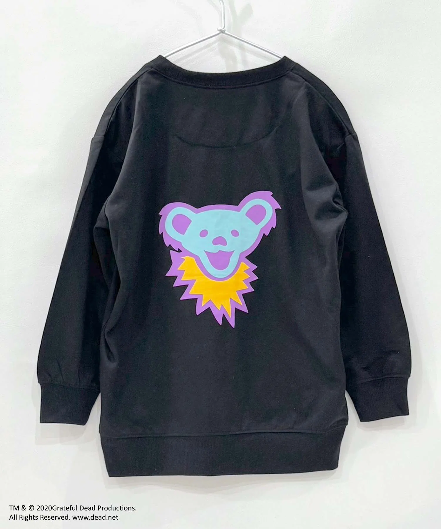 Мини-толстовка GRATEFUL DEAD с крупным принтом из французского махрового трикотажа