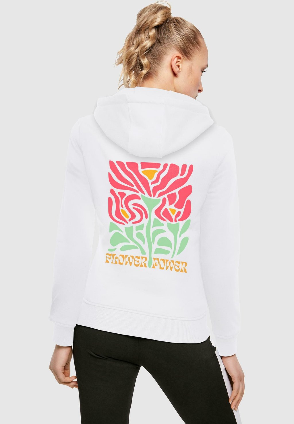 

Толстовка FLOWER POWER - Hoodie Merchcode, белый
