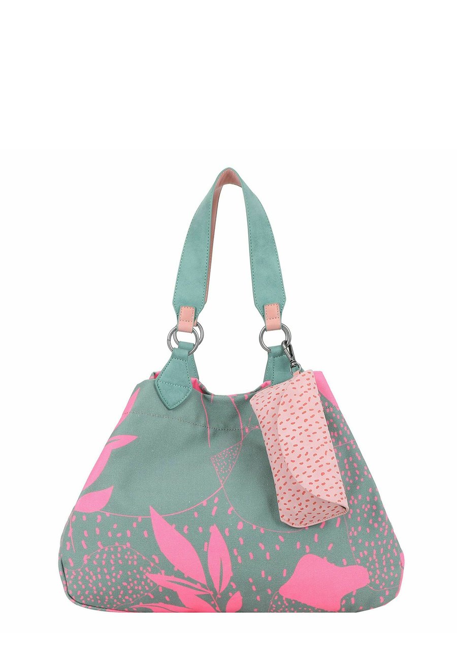 

Сумка Fritzi aus Preußen IZZY MEDIUM LIMITED LEAVES SCHULTER, Salbei/Pink/Light Green