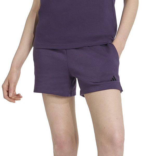 

Женские шорты Feel Cozy с маленьким логотипом Adidas, Aurora Plum