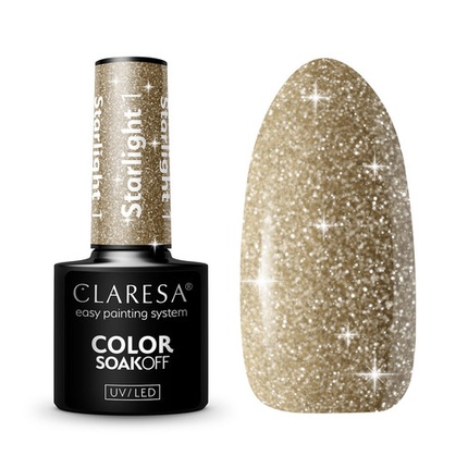Лак для ногтей Starlight UV 5ml Glitter with Flash Effect