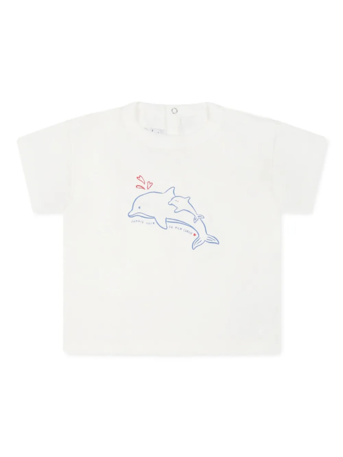 

Футболка Petit Bateau с вышивкой, белый