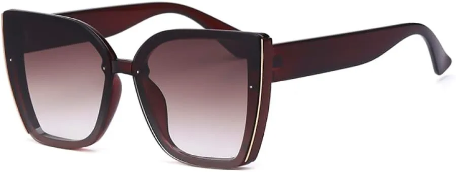 

Солнцезащитные очки MUTYNE Oversized Cat Eye для женщин, роскошные модные очки в большой квадратной оправе для мужчин, ретро-стиль, очки «кошачий глаз», Brown