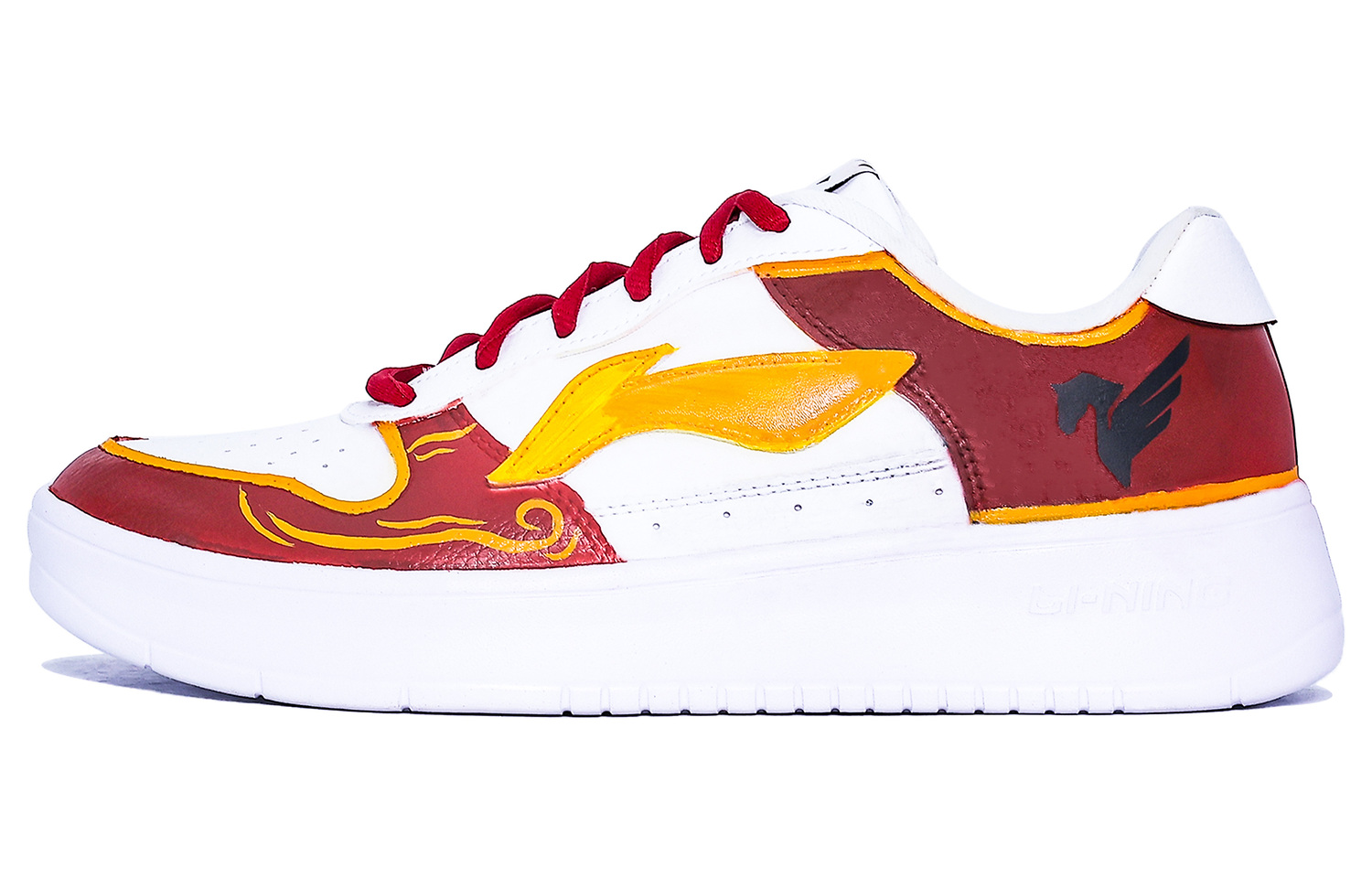 

Li Ning Floating Boat Cushioning Abrasion Resistant Slip Resistant Low top Skateboard Shoes Men's Li-Ning, красный