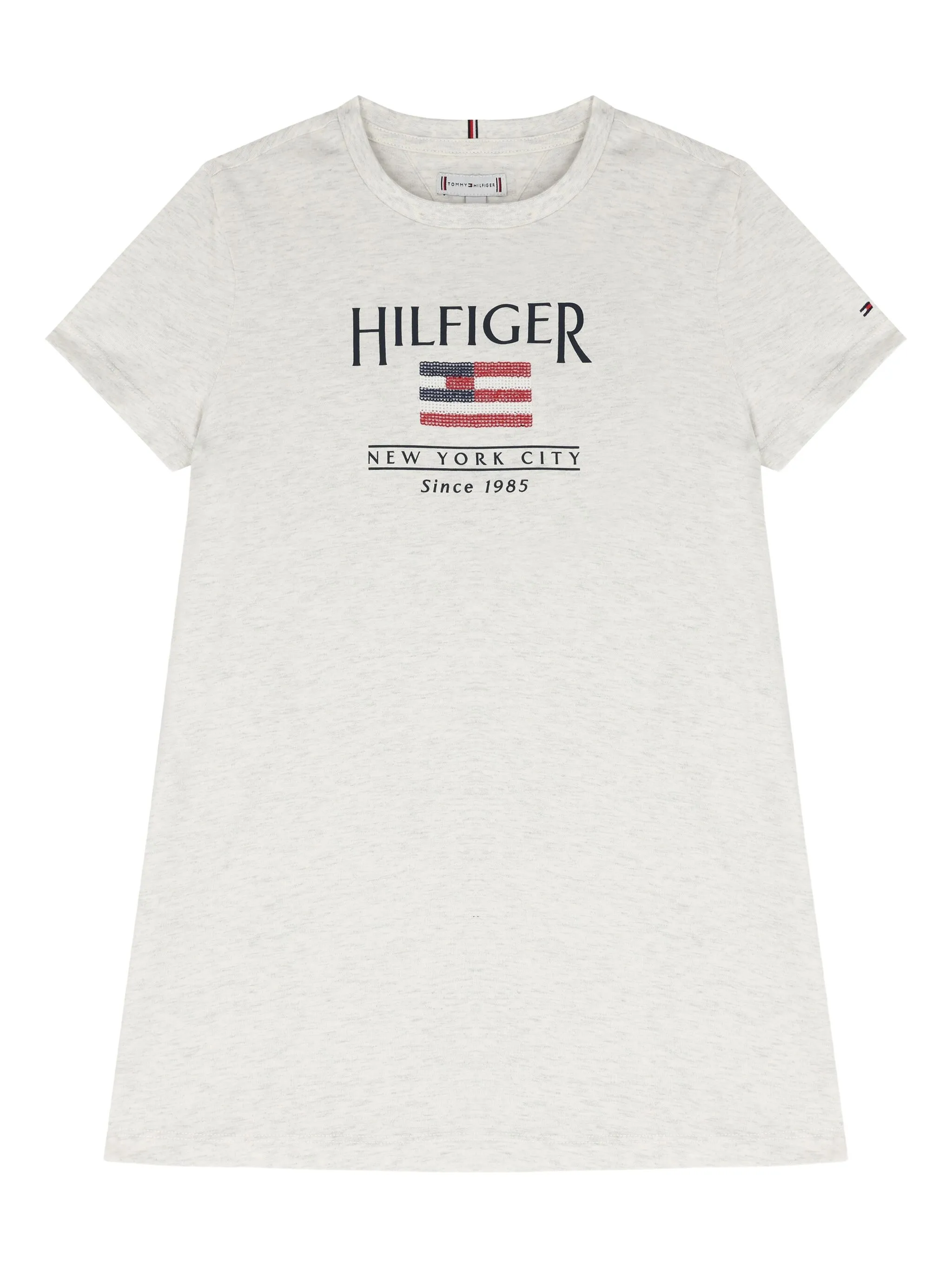 

Платье-футболка с логотипом Tommy Hilfiger Junior, серый