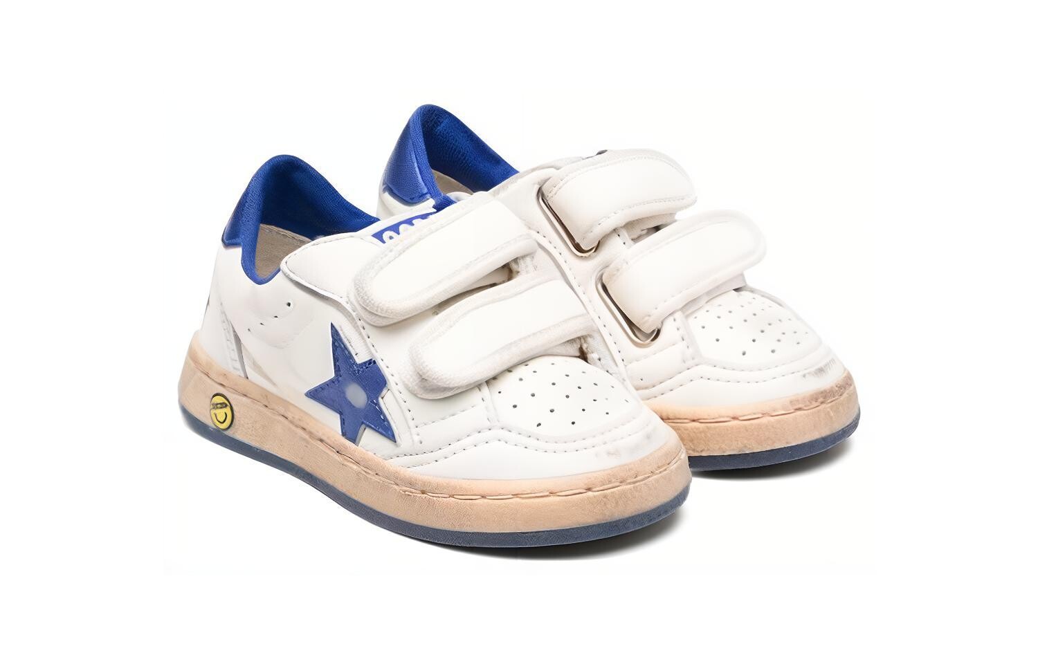 Кроссовки Golden Goose Ball Star Toddler Shoes TD, белый/синий — фото 2