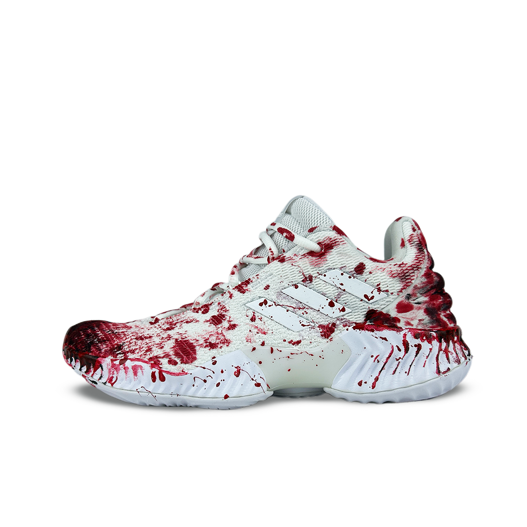 

Adidas Баскетбольные кроссовки Pro Bounce 2018 Ink Splatter Prosperity Low Top, мужские, красные, белые