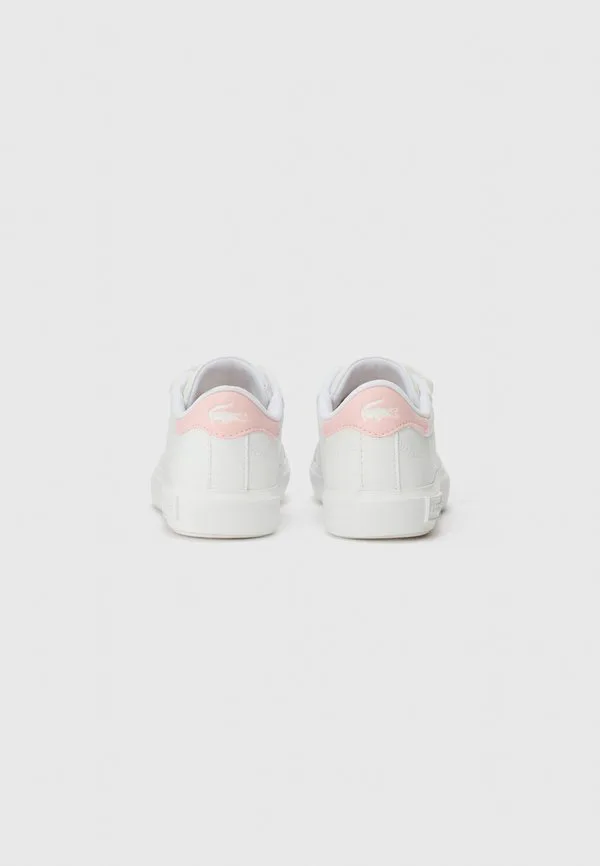 Кроссовки powercourt унисекс Lacoste, White/Light Pink — фото 3