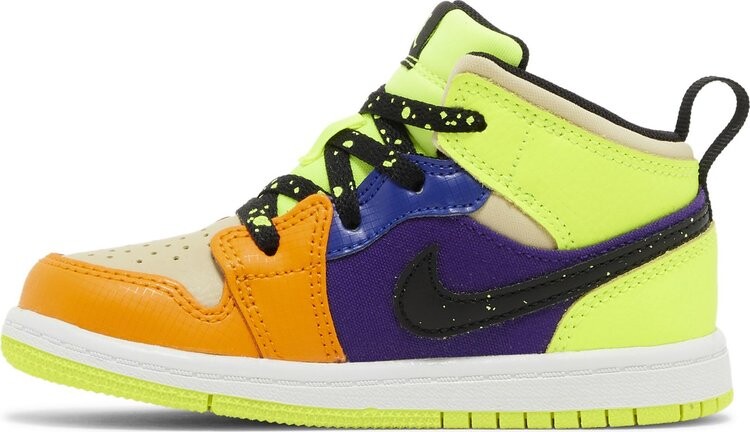 Кроссовки Air Jordan 1 Mid SE TD 'Volt Vivid Orange', разноцветный — фото 3