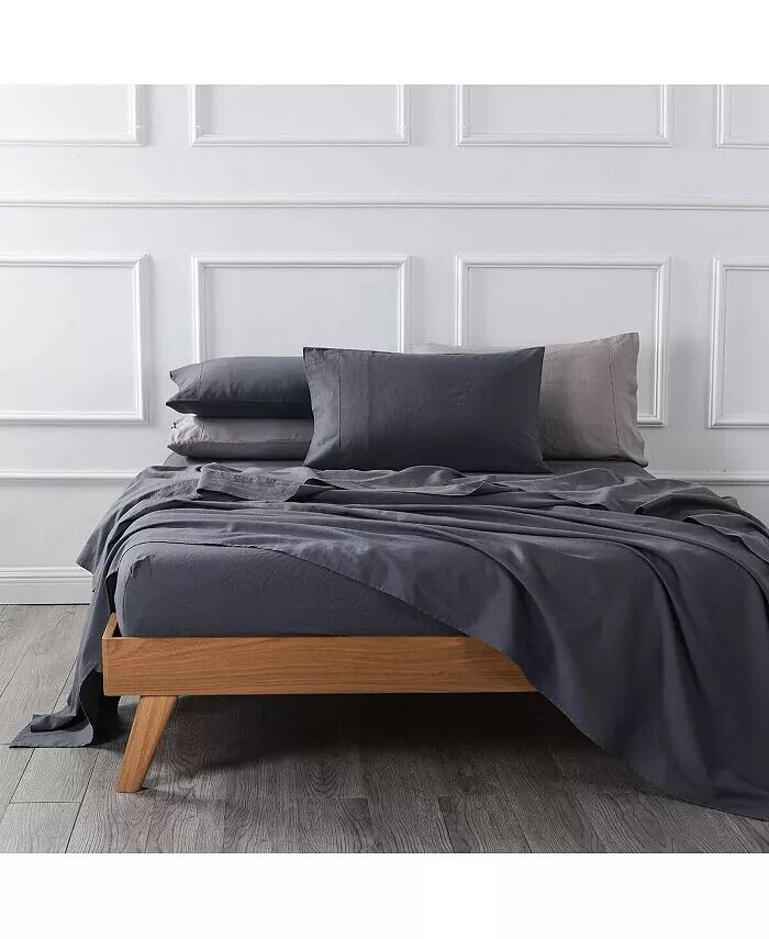 

Комплект простыней из бельгийского льна и хлопка, Twin XL Egyptian Linens, серый