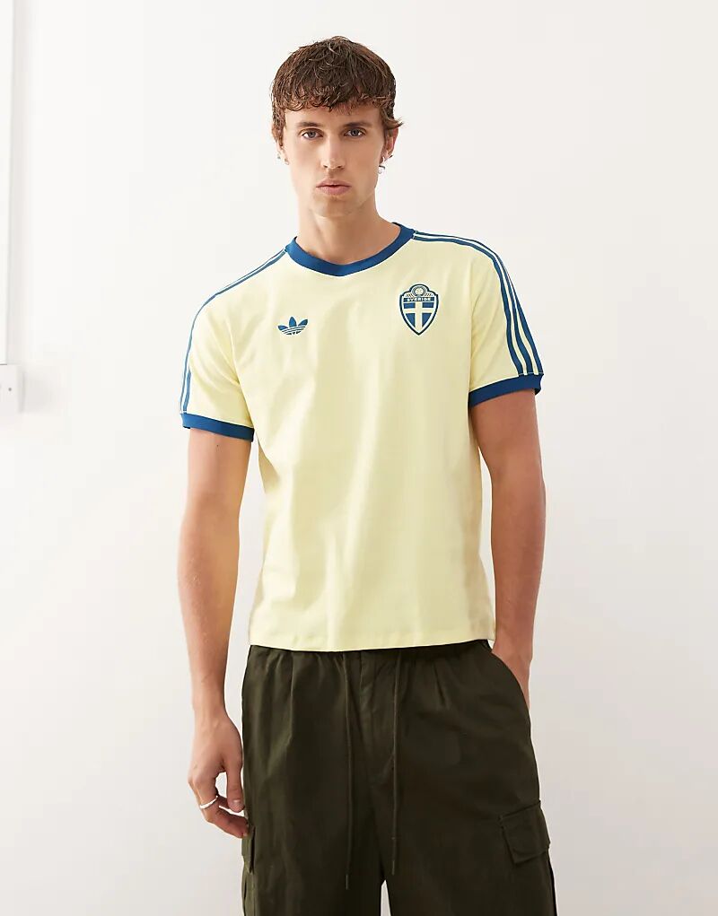 

Футболка adidas Football Sweden желто-синего цвета Adidas Performance