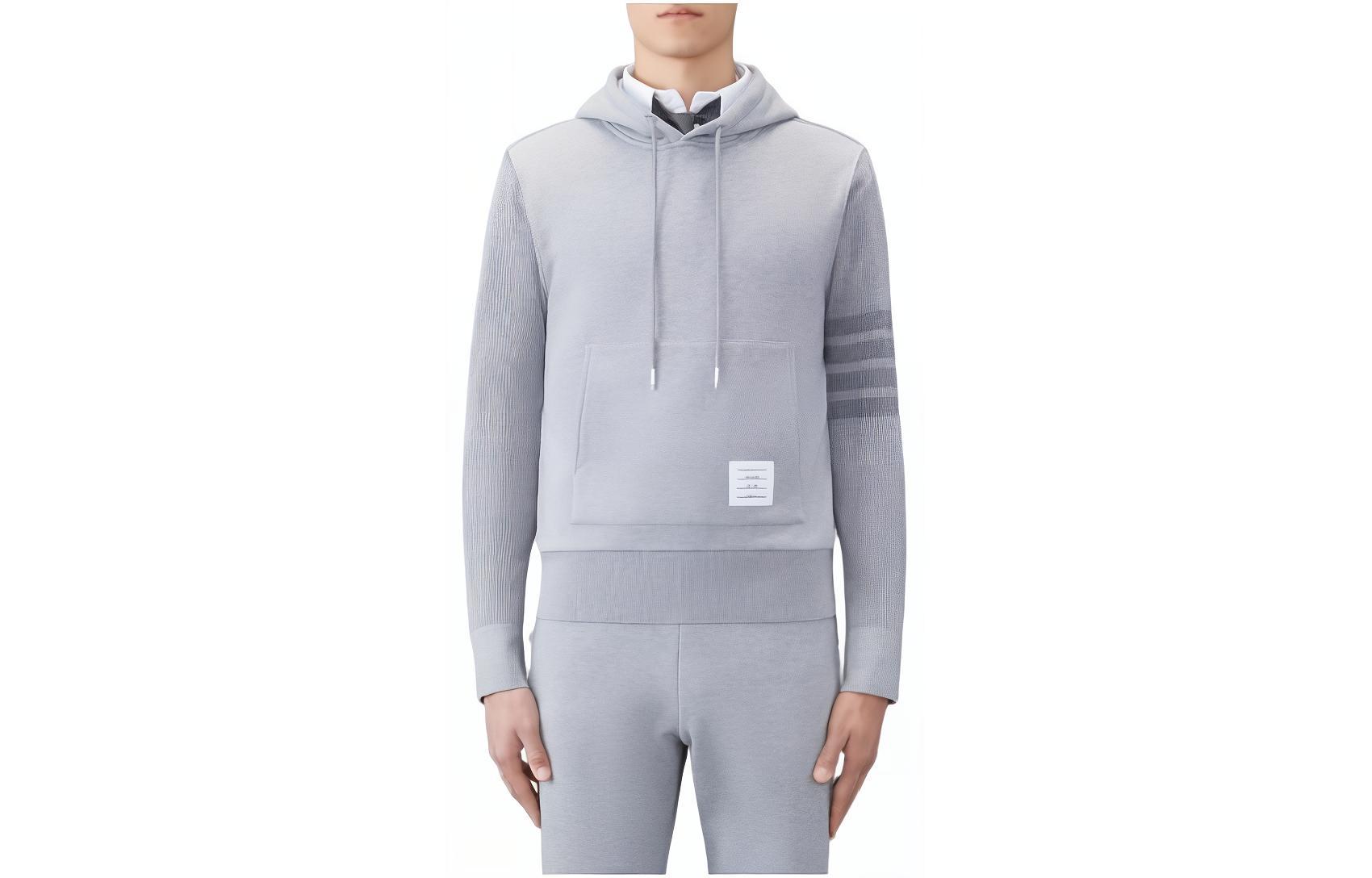 

Свитер мужской серый THOM BROWNE
