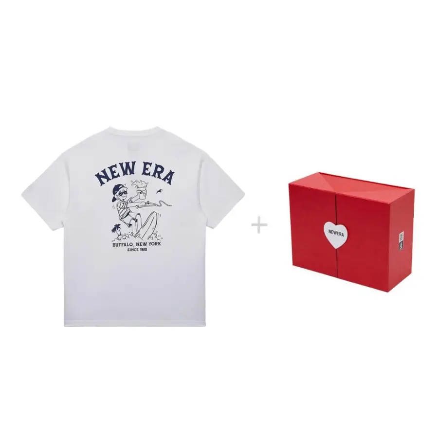 

New Era Футболка с коротким рукавом, белая унисекс, Белый, New Era Футболка с коротким рукавом, белая унисекс