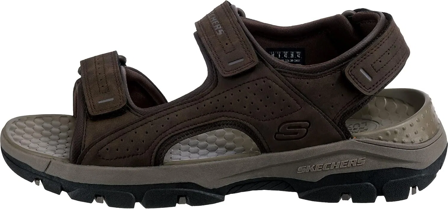 Мужские сандалии Skechers Tresmen-Garo с открытым носком для воды, Chocolate Synthetic — фото 2