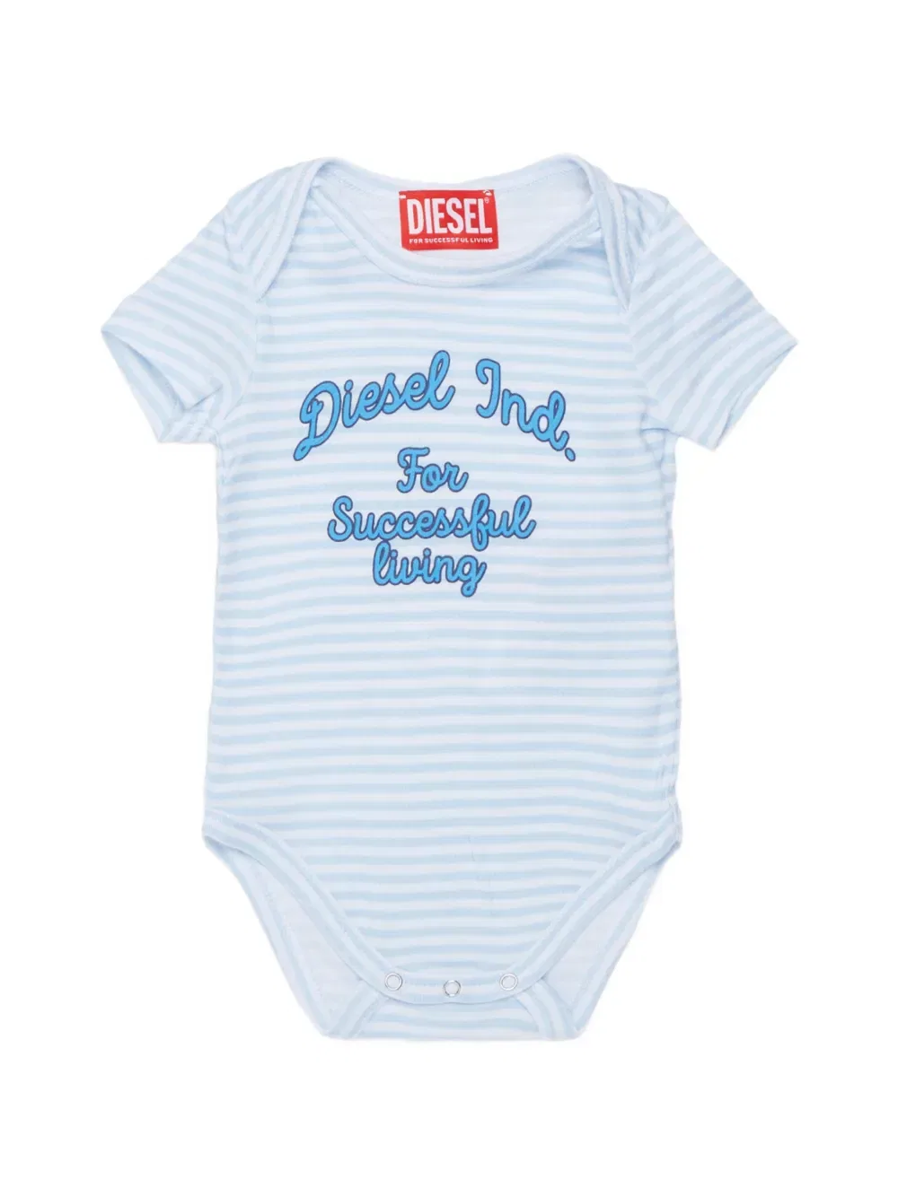 Полосатый боди с логотипом Diesel Kids, синий