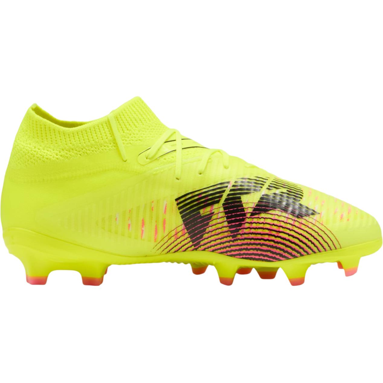 PUMA FUTURE 8 PRO Mid Top детские футбольные бутсы Yellow/Black — фото 3