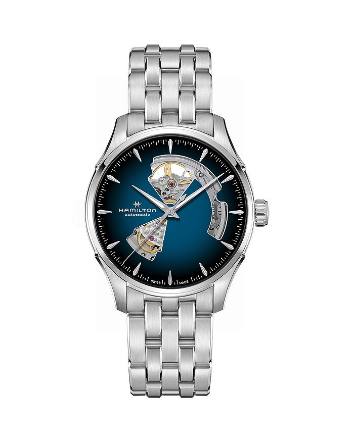 

Часы Hamilton Jazzmaster Open Heart, 40 мм, синий
