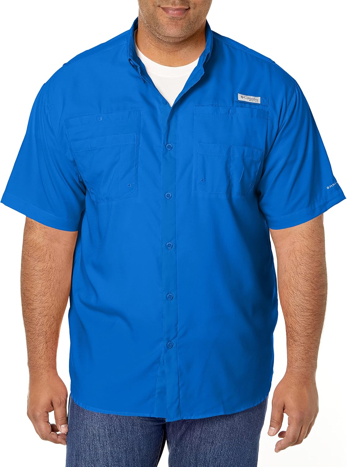 

Мужская рубашка Columbia Silver Ridge Blocked с длинным рукавом, Vivid Blue