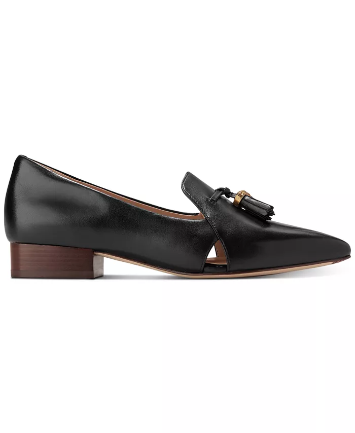 Женские туфли Vanya на блочном каблуке с кисточками Cole Haan, черный — фото 2