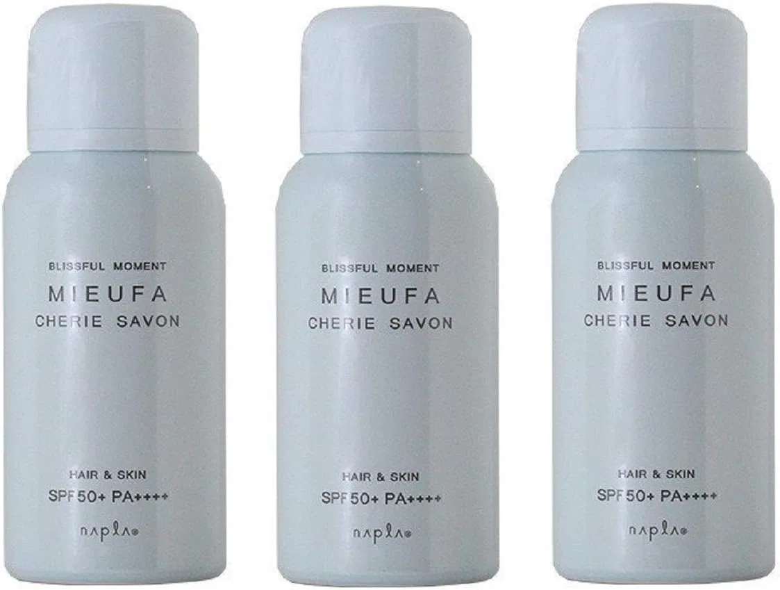 Спрей для лица с SPF Napra Mifa Fragrance UV Spray, набор 3 шт, 80 г, аромат мыла Napla