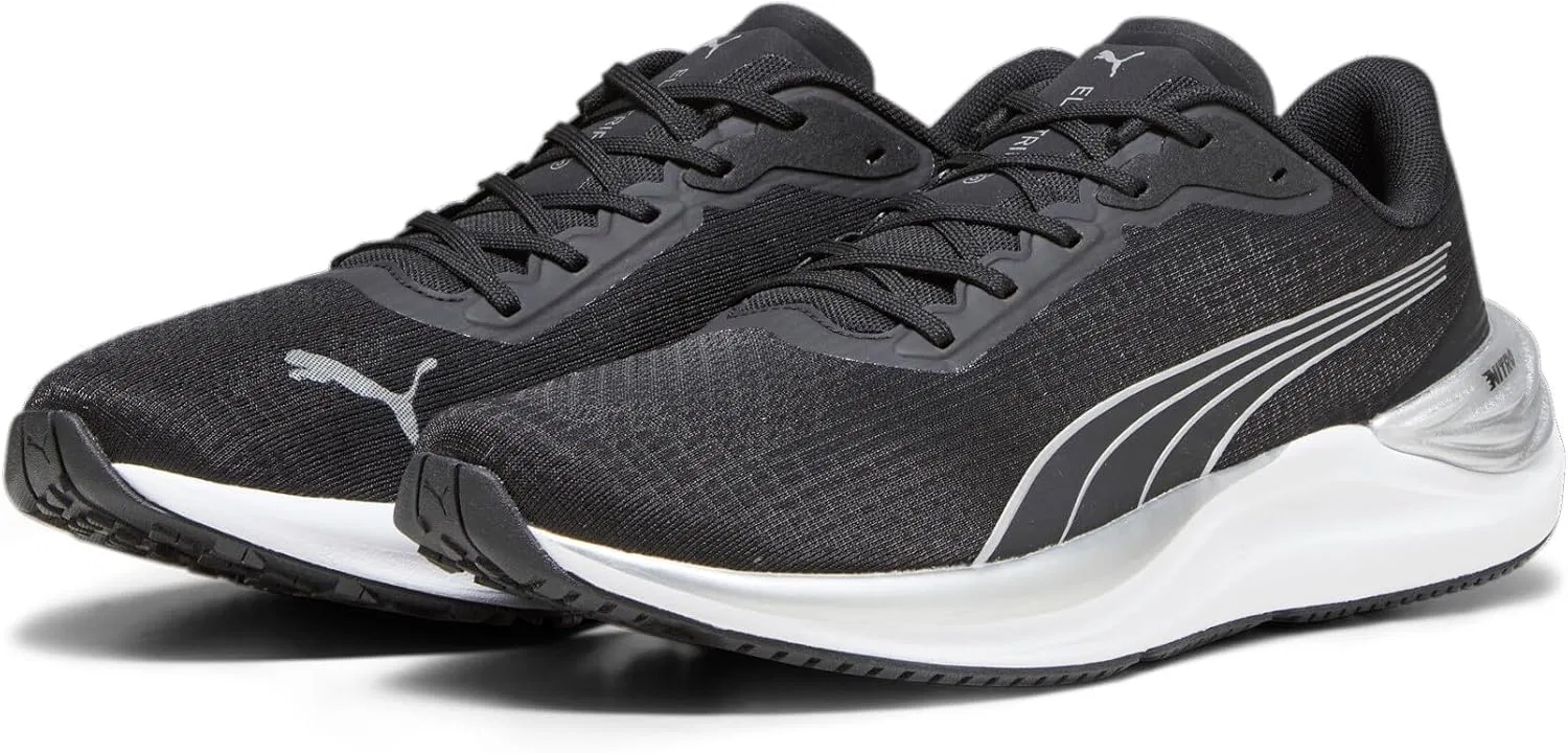 Мужские кроссовки PUMA Electrify Nitro 3, беговая обувь, спортивная обувь, 378455 10, черные — фото 4