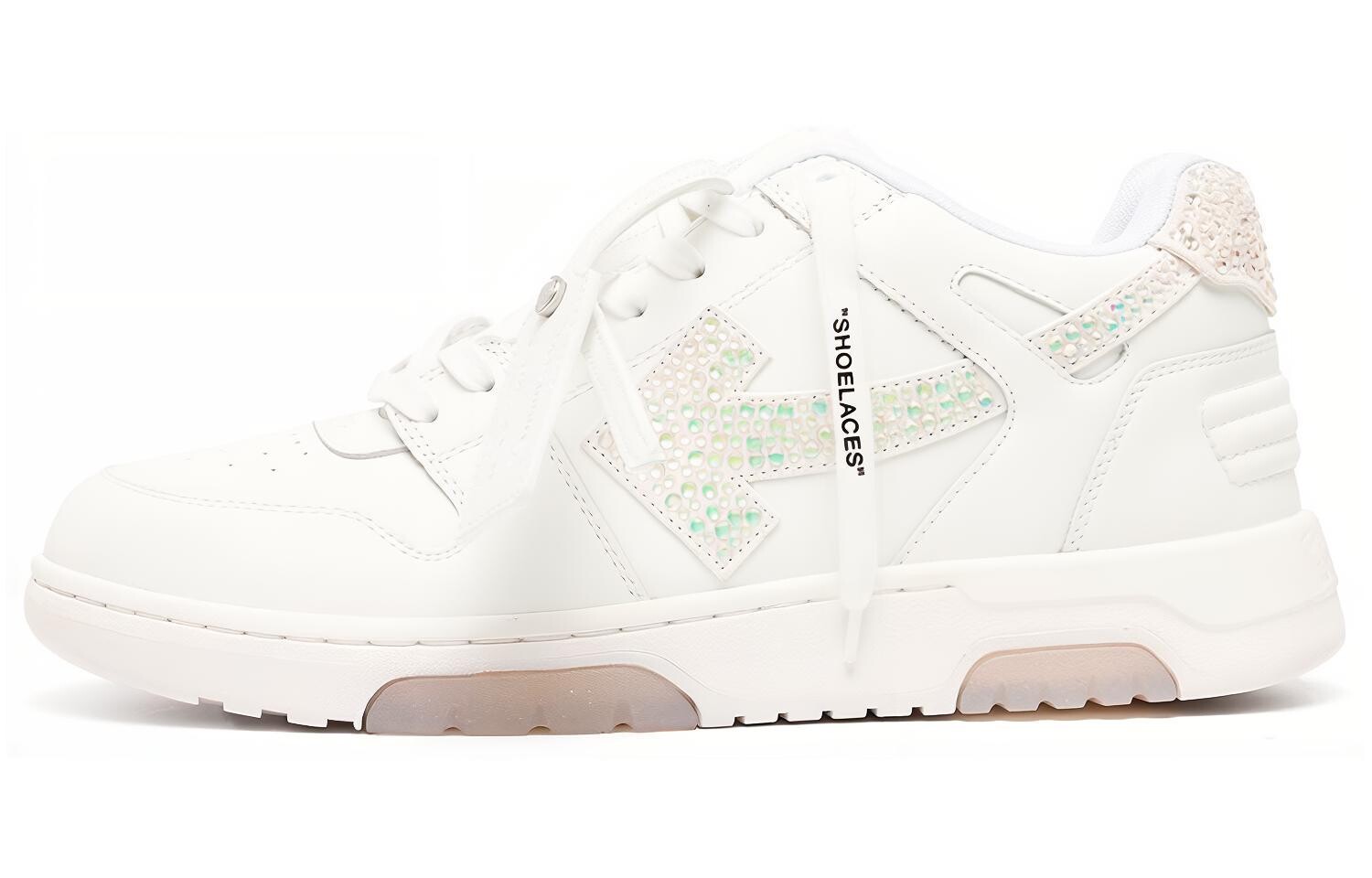 Кроссовки мужские Off-White Out Of Office, белый / зеленый / бежевый
